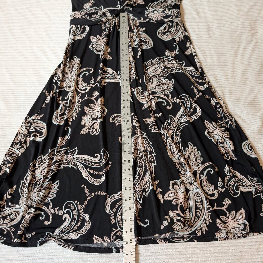 Dana Buchman sleeveless a-line shift dress paisley print XL EUC - Picture 8 of 11